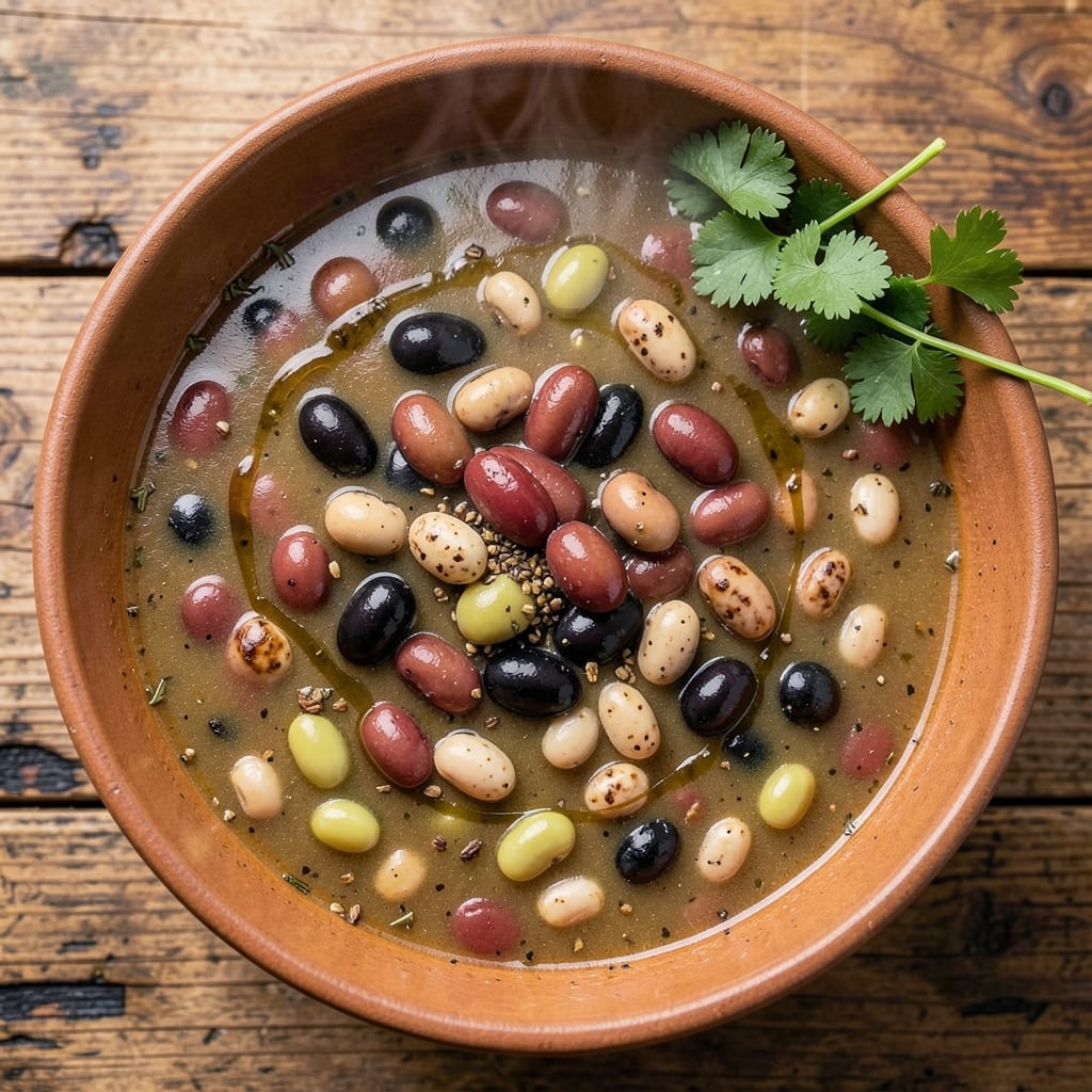 7 Bean Vegetarian Soup Recipe: Hearty Pantry Staples in One Pot