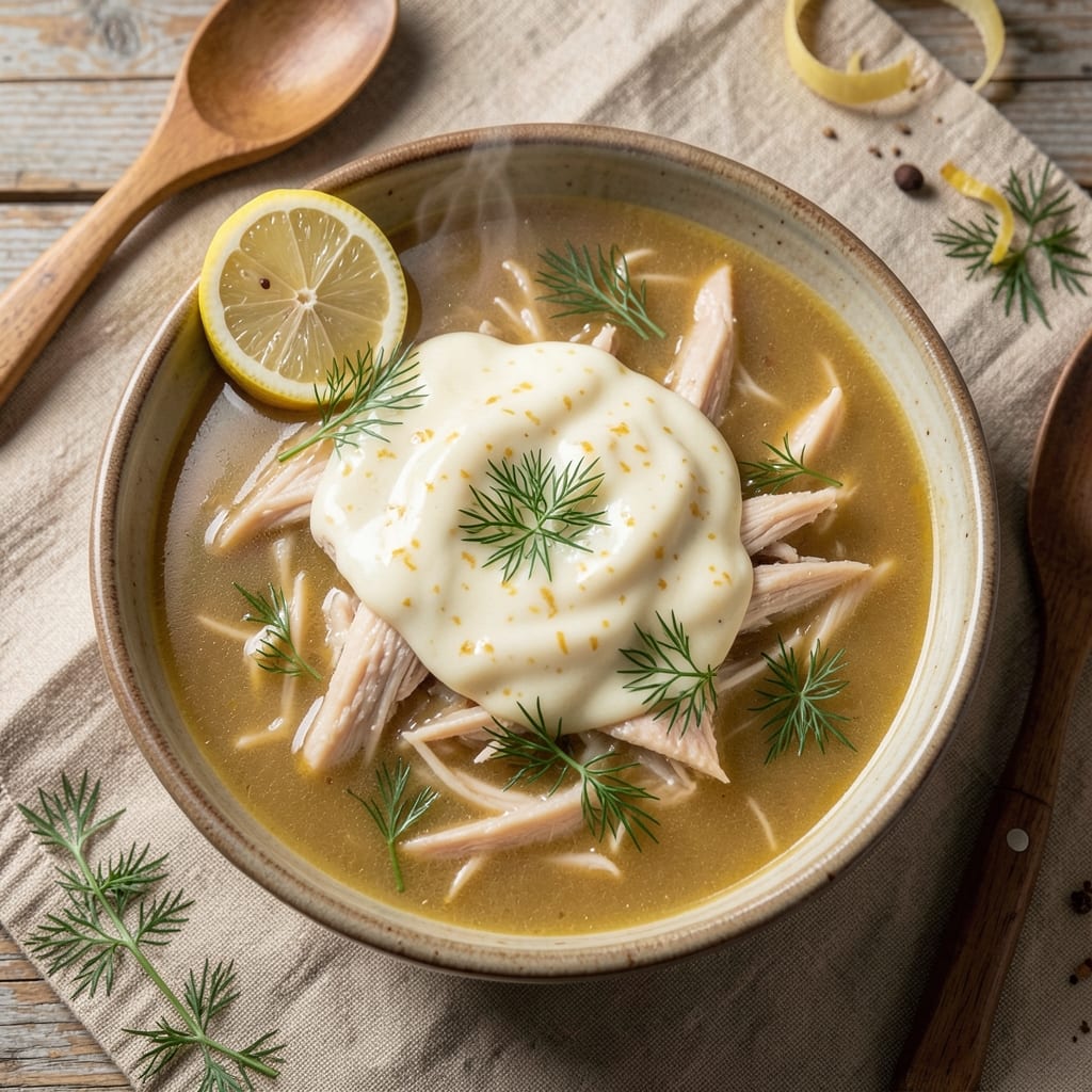 Avgolemono Soup Recipe: Slow-Cooker Lemon Cream Magic