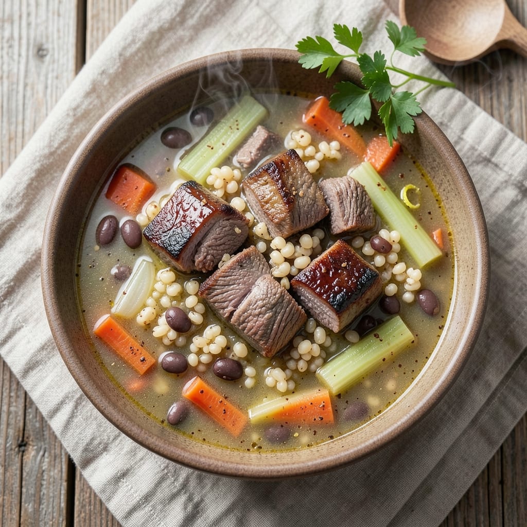 Beef Barley Bean Soup Recipe: Hearty One-Pot With Meat and Grains