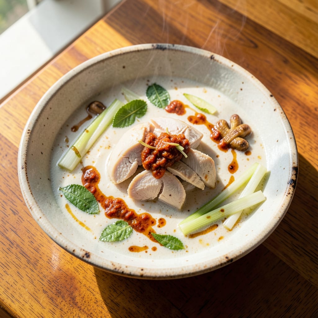 Bangkok Coconut Curry Soup Recipe: Fragrant Lemongrass and Galangal Infusion