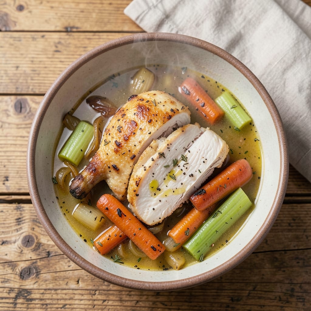 Air Fryer Chicken Soup Recipe: Crispy-Topped Comfort in 25 Minutes