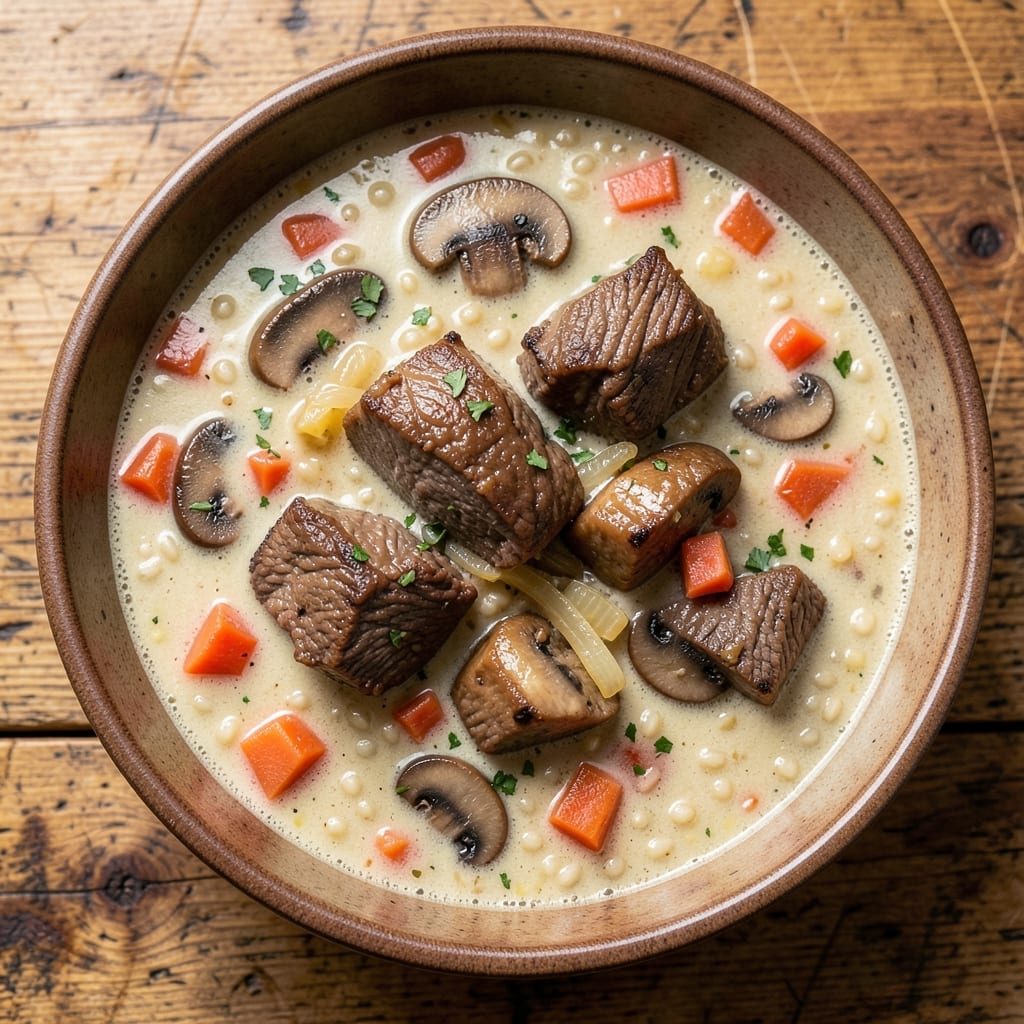 Beef Mushroom Barley Slow Cooker Soup Recipe: Deep, Savory Flavor Without the Effort