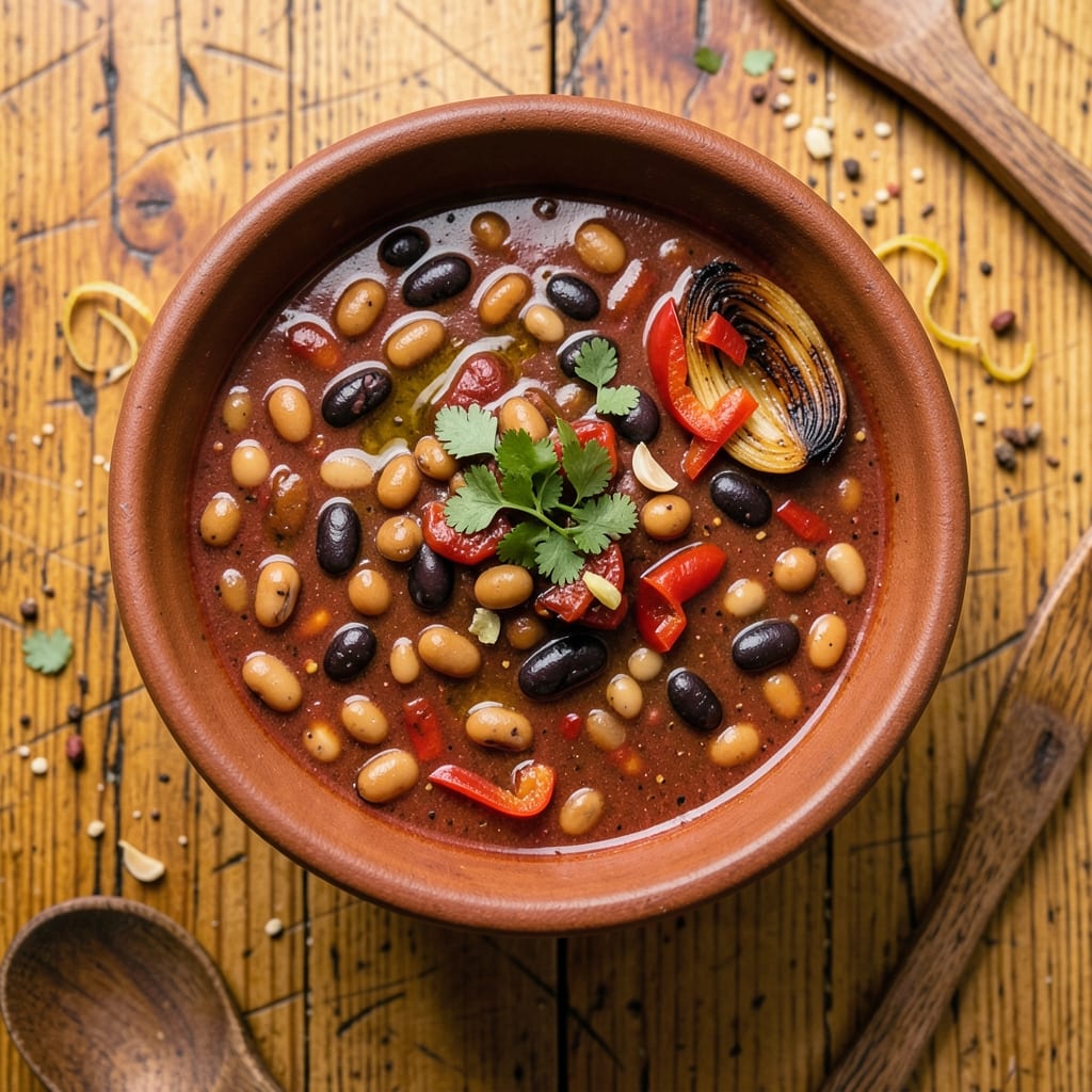 3 Bean Chilli Soup Recipe: Smoky Spiced Legume Symphony in One Pot
