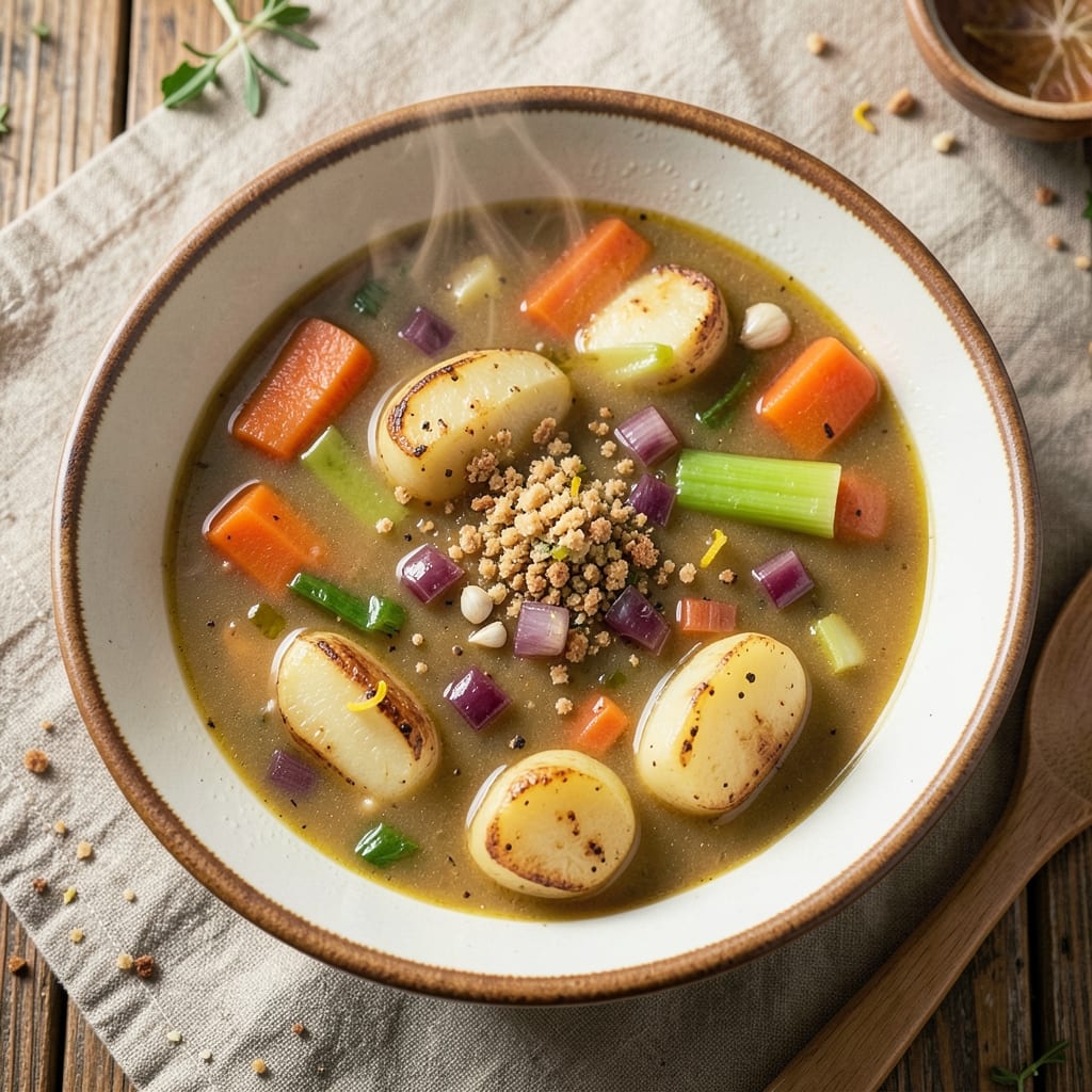 Aubrey's Creamy Potato Soup Recipe: Velvety Texture with Crispy Topping Magic