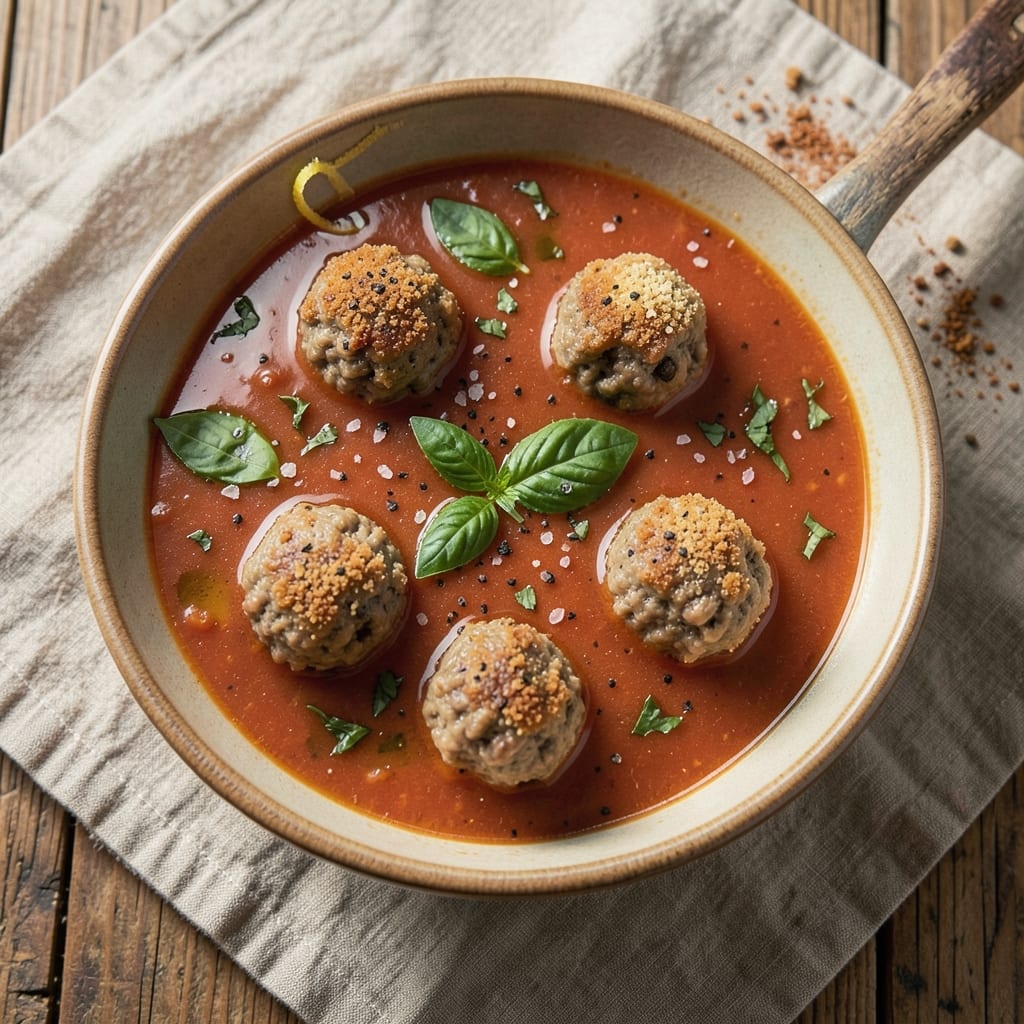 Albondigas Soup Recipe Instant Pot: Creamy Tomato-Basil Broth With Fluffy Meatballs