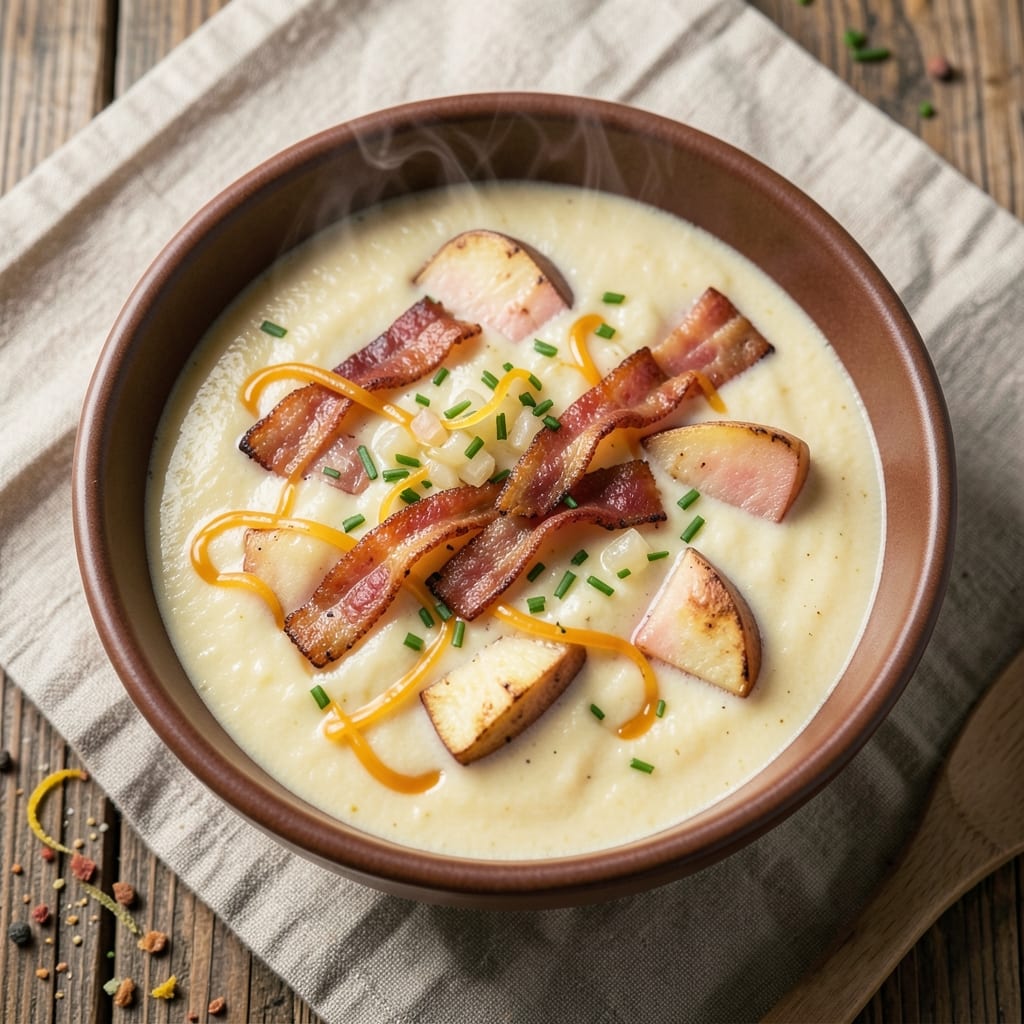 Allison's Baked Potato Soup Recipe: Velvety Cheese Whirlpool Magic