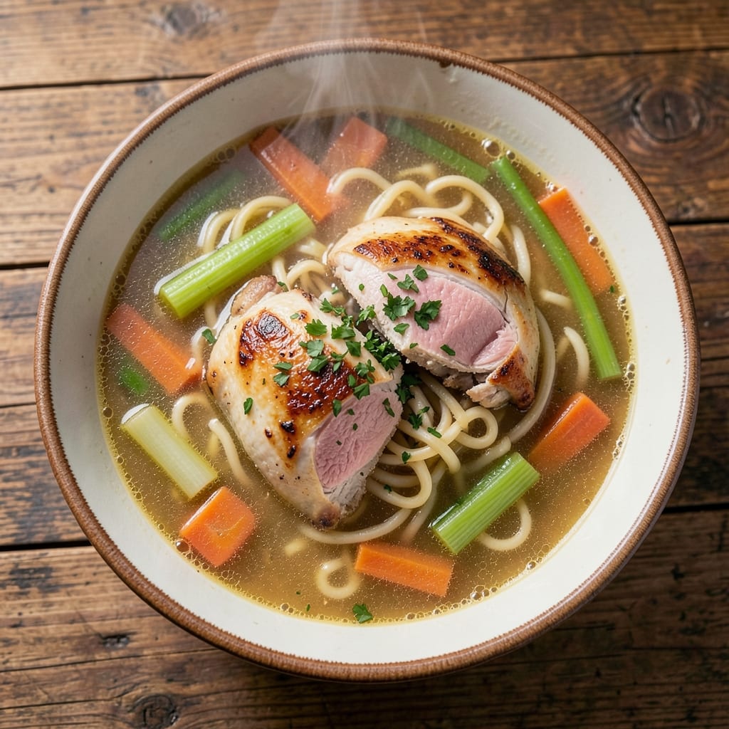 Bavarian Inn Chicken Noodle Soup Recipe: Smoky Herb-Infused Comfort in One Pot