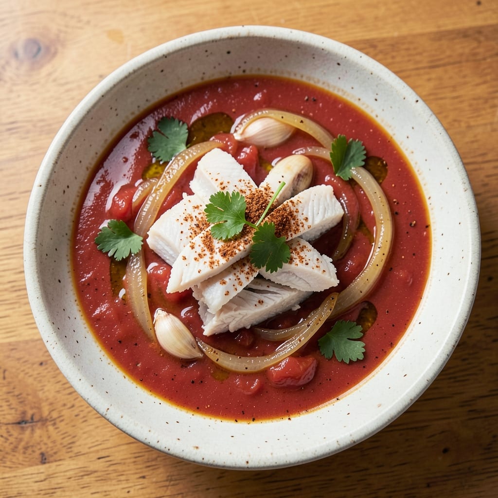 Bacalao Soup Recipe: Salt-Cured Cod Simmered in Citrusy Tomato Broth