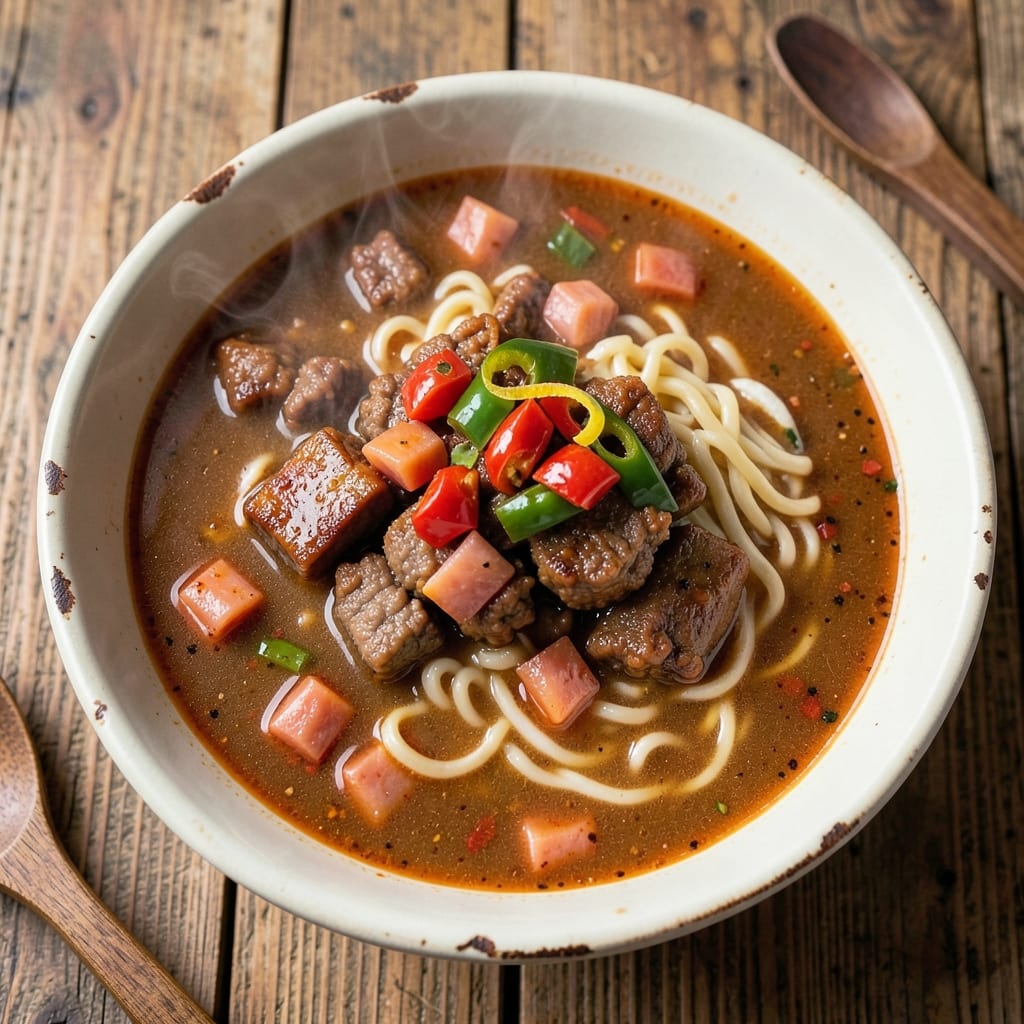 Army Soup Korean Recipe: Smoky Miso and Kimchi Umami Bomb