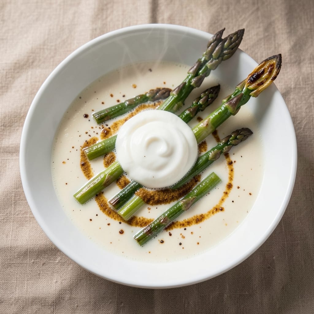 Asparagus Velouté Soup Recipe: Silky Green Velouté With Roasted Depth