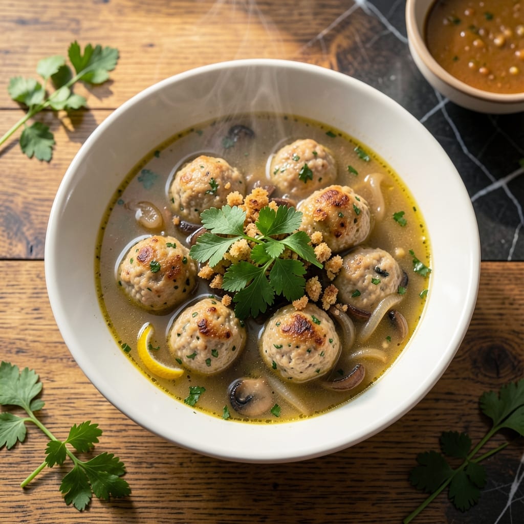 Albondigas Soup Recipe With Ground Turkey: Savory Meatballs in Herbed Tomato Broth