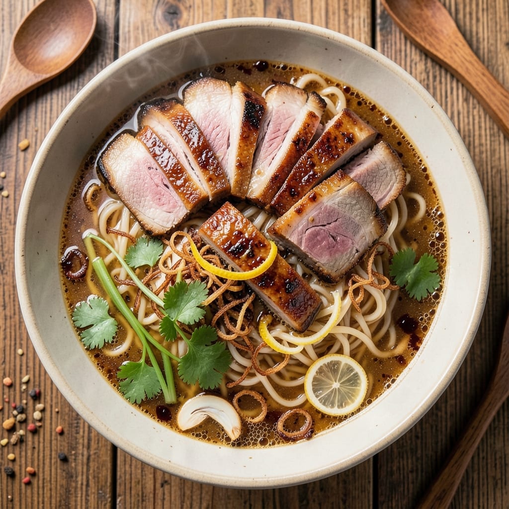 Asian BBQ Pork Noodle Soup Recipe: Smoky-Sweet Broth with Chewy Noodles