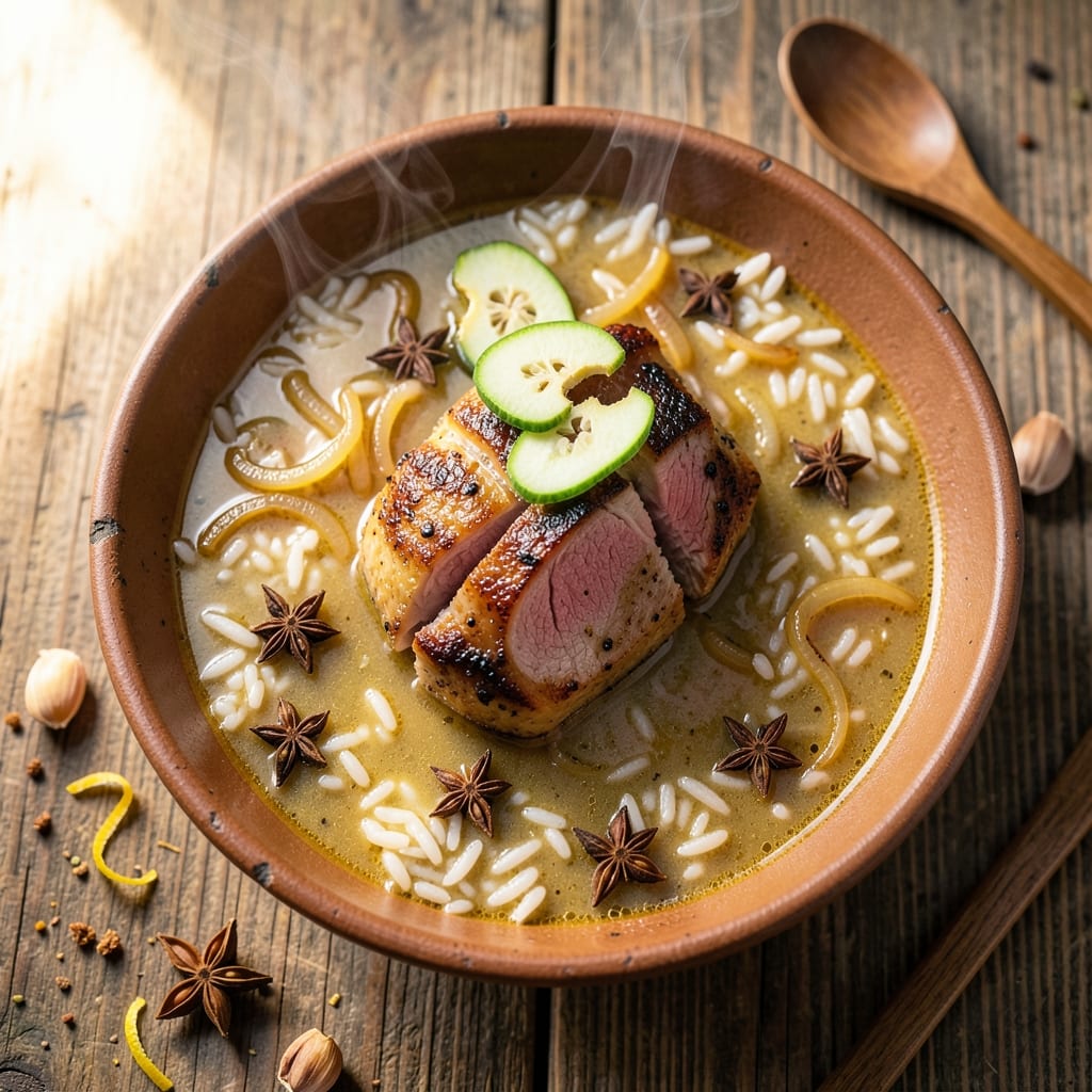 Afghan Soup Recipe: Cardamom-Spiced Lamb and Rice Velvety Richness