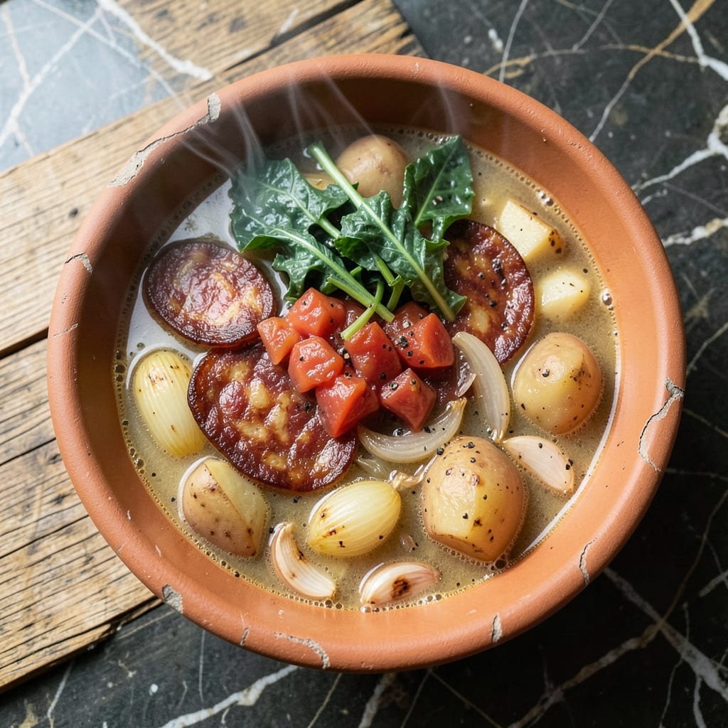 Authentic Portuguese Soup Recipe: Smoky Chorizo and Garlic Broth Magic
