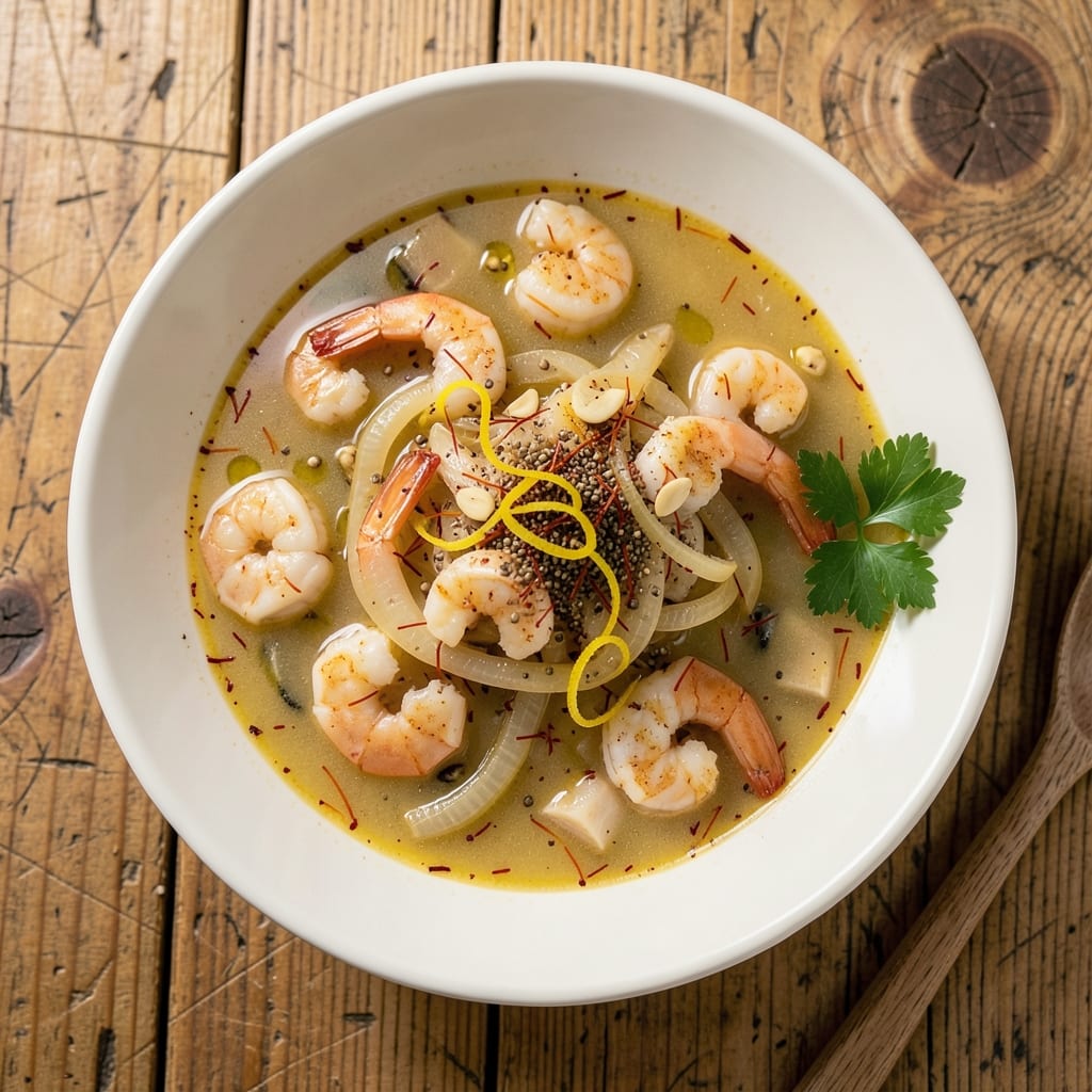 7 Mares Seafood Soup Recipe: Andalusian Spice and Garlic Infusion